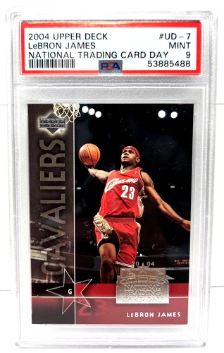 2004 UD National Trading Card Day LeBRON JAMES Basketball Card PSA 9 MINT