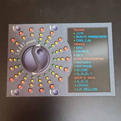 1998 Amsterdam Rave Flyer SMART Repetitiehuis Techno Trance Speed Garage 90s 