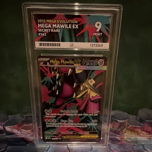 ACE 9 Pokemon TCG 2025 Mega Evolution Mega Mawile EX Secret Rare 162 Foil