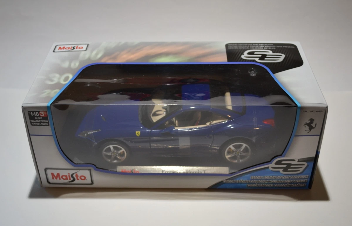 1/18 Ferrari California T Rare Blue Detailed Maisto original Box not BBR Kyosho