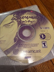 Shenmue Game Dreamcast 2000  All 4 Discs 1,2 & 3 & Passport - Tested 