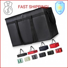 CIVJET Insulated Food Delivery Bag, XXXL Insulated Reusable Grocery Cooler/Hot B