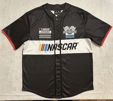 NASCAR Jersey Shirt Men’s Medium White Button Up Racing Cup Series 1948 Daytona