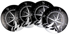 Mountain Compass Wheel Center Cap Decal Sticker Truck Car 56mm 2.20 Aluminum