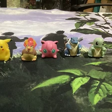 Lot Of 5 Vintage Nintendo Pokemon OddzOn Roller Ball Figures Sliders  1999