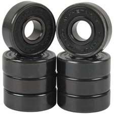 Skateboard Longboard Speed Bearings Set of 8 Pre-Lubricated Ceramic Hybrid