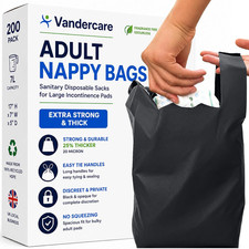 Adult Nappy Bags | 100 Pack | Sanitary Disposable Sacks