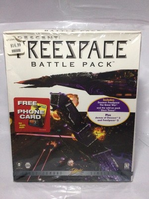 Descent: Freespace - Silent Threat Battle Pack 1998 Big Box New Sealed -2 In 1