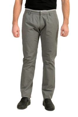 Just Cavalli Men's Gray Pleated Front Dress Pants US 32 IT 48