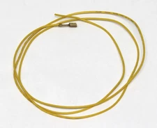 22 AWG stranded button hook up wire .187 quick connect, 3 feet Yellow, Jamma