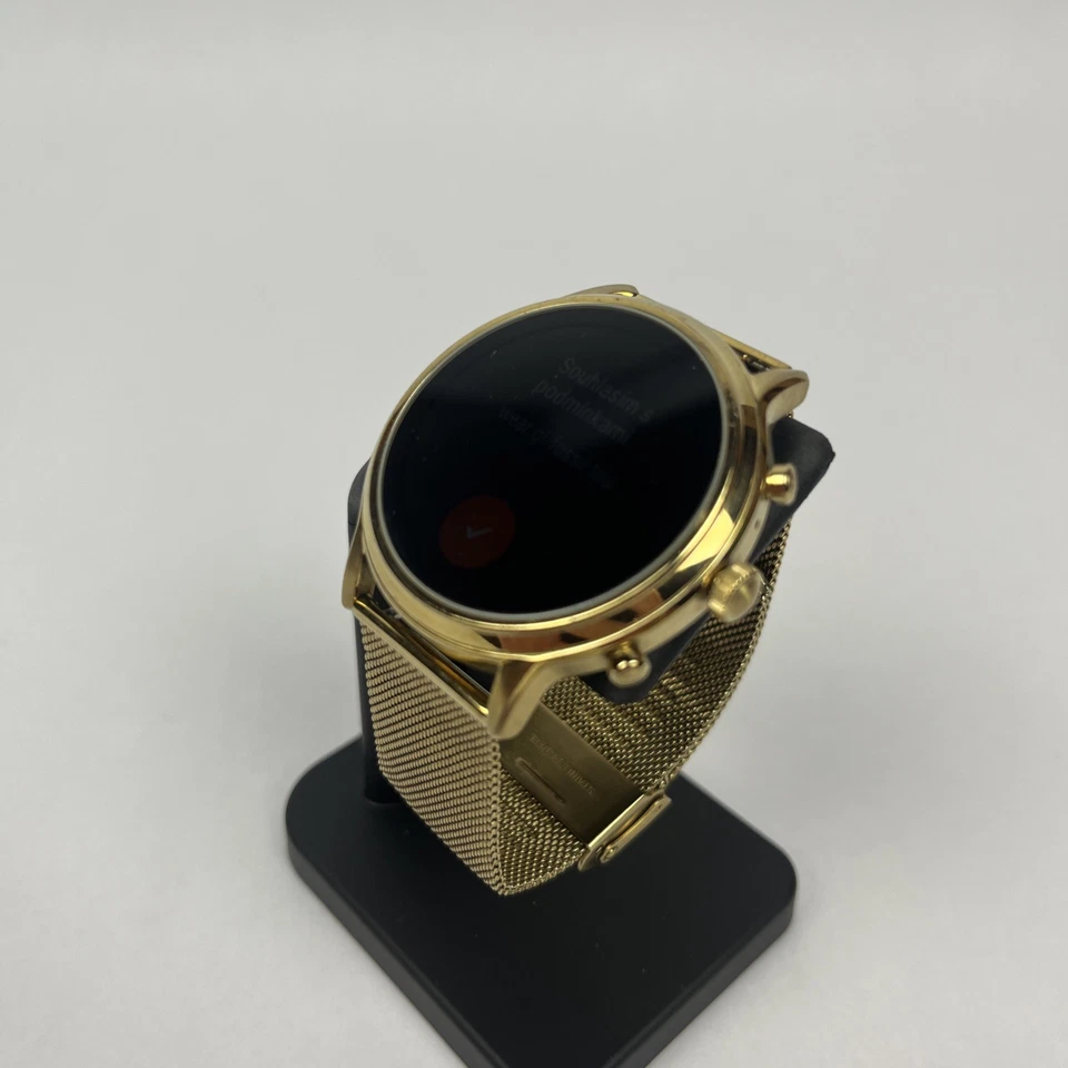 Fossil Gen 5 Carlyle (DW10F1)- GPS Gold 44mm SS Band - *WORKING* - Image 2 of 4