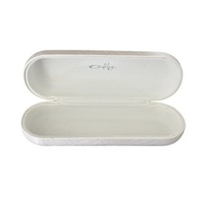 Oakley White Eyeglasses Case Sunglasses Large Embossed Hard Clamshell