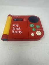 Vintage My First Sony Cassette Player TPM-8000 Turns But Tape Sounds Funny