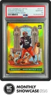 BAKER MAYFIELD PSA 10 2021 PANINI DONRUSS OPTIC #DT-11 DOWNTOWN! GOLD PRIZM 9/10