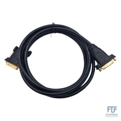 PremiumCord DVI Verbindungskabel - 2m, Dual-Link, DVI-D (24 + 1) Stecker auf Ste