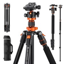 K F CONCEPT 78" Camera Tripod Stable Heavy Duty Travel Tripod for DSLR Camera