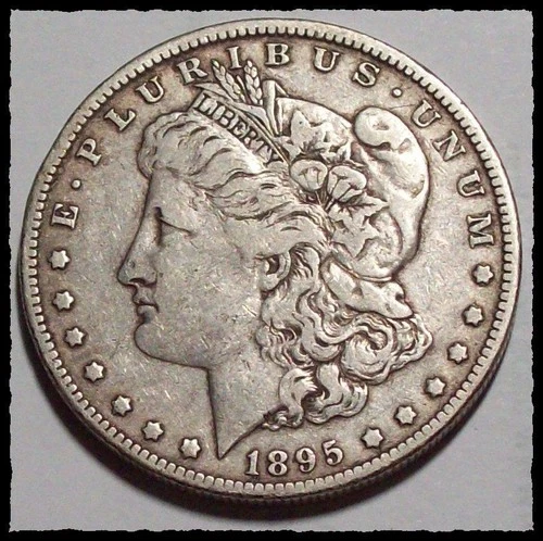 1895-O MORGAN DOLLAR Difficult Better Date  Nice Color VF  #1D50