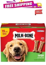 Milk-Bone Original Flavor, Large Crunchy Dog Treat Biscuits, 15 lbs. Free Shippi