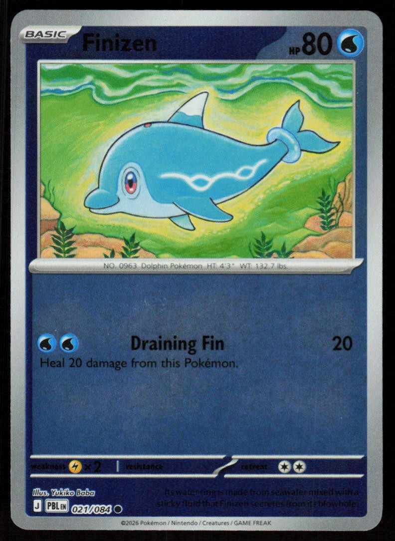 Finizen 021/084 Common Pitch Black Pokemon Reverse Holo Near Mint