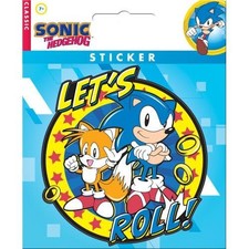Sonic the Hedgehog Let's Roll Tails Sticker Official Anime Decal Ata-Boy NEW 