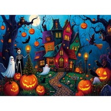 Mystical Haunted Halloween 500 Piece Puzzle for Adults