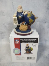 The Memory Company Ornament Santa, List, Globe Indianapolis Colts 