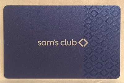 Sam's Club Solid Blue and Diamond Shapes Textured 2025 Gift Card FD-109112