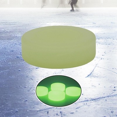 Eishockey-Puck, leuchtet im Dunkeln, selbstleuchtender