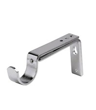 Qty 3 ADJUSTABLE 90-150mm CHROME HEAVY DUTY  BRACKETS FOR 28mm CURTAIN POLES