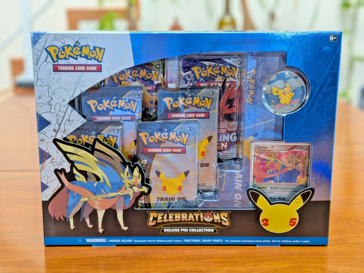 Pokemon TCG 25th Celebrations Deluxe Pin Collection Zacian | eBay