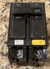 GE THQL21100 CIRCUIT BREAKER 2- POLE 100 Amp PLUG IN