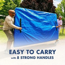 Bed Mattress Bag for Moving & Storage 8 Handles and Zipper Heavy Duty Waterproof