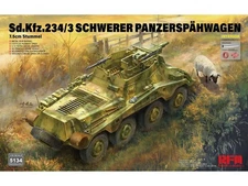 Rye Field Model - Sd.Kfz. 234/3 Schwerer Panzerspähwagen 7.5cm Stummel, 1/35, RF