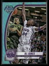2024-25 Bowman Chrome University RJ Jones 84 TCU Horned Frogs Sky Blue Refractor
