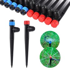 Drip Irrigation Emitters with Adjustable 360 Degree Water Flow Drippers for...