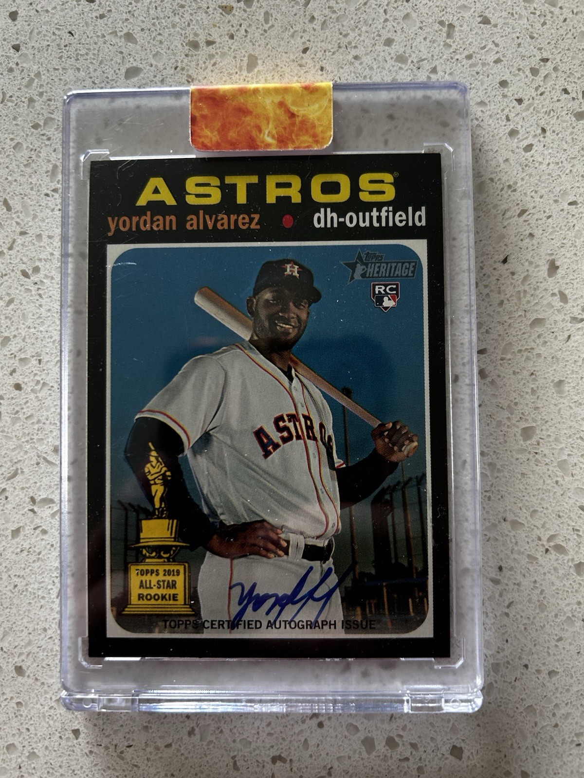2020 Topps Heritage - Real One Autographs Yordan Alvarez #ROA-YA (AU, RC)
