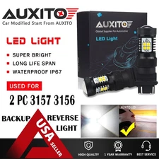 2X AUXITO 3157 3156 4057 LED 6000K Parking Bulb Reverse backup Light 2800LM EOA