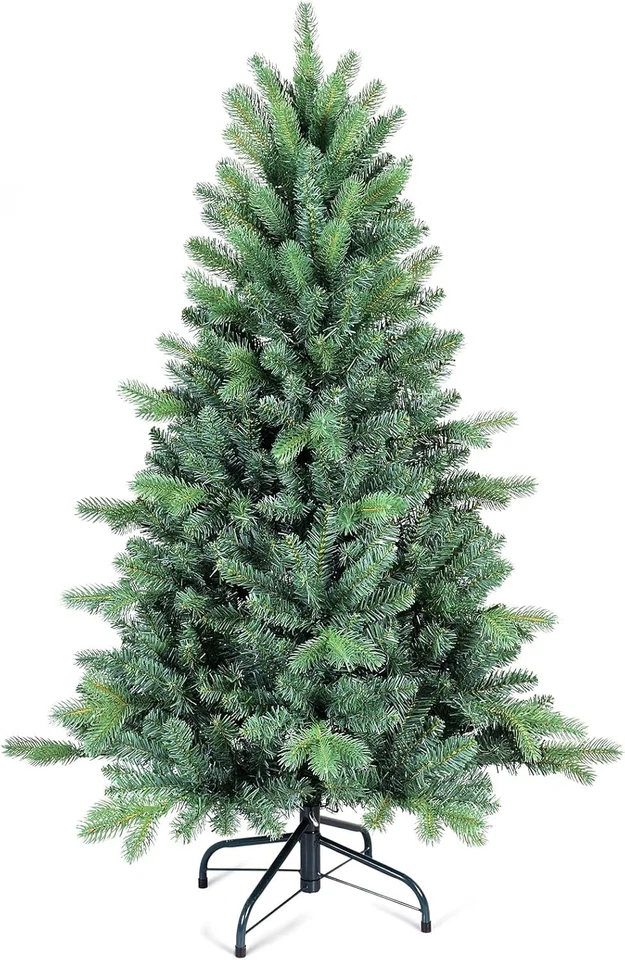 Árbol de Navidad artificial de 4-9 pies abeto árbol de Navidad para decoración de oficina en casa sin iluminación Foto 3 de 4