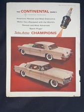 Pubblicità Rivista* - 1956 - Candele Campione - Lincoln Continental Mark II