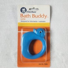 Vintage Gerber Bath Buddy Rattle Blue