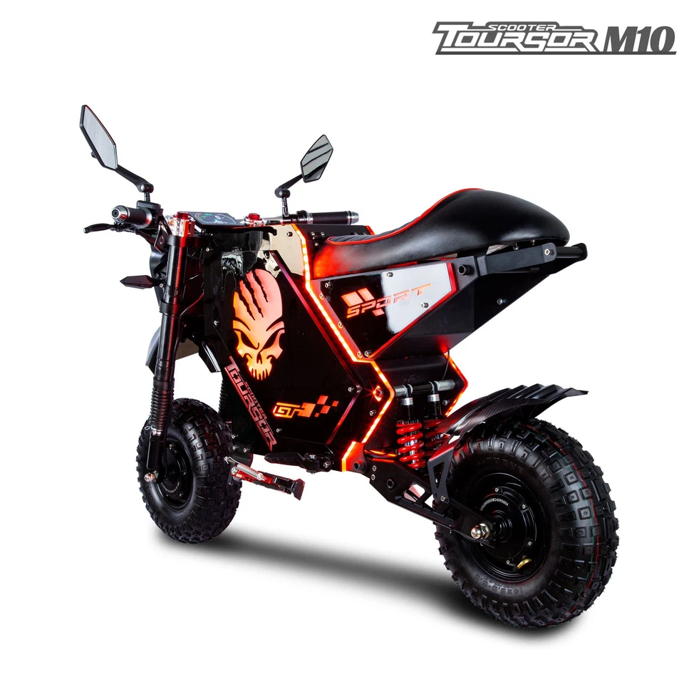 Electric Dirt Bike 10000W 72V 50AH Dual Motor Ebike for Adults UL 2849 Certified - Image 2 of 4