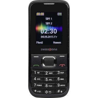 Swisstone Handy Mobiltelefon SC 230 Dual SIM Telefon Schwarz LED - Sehr Gut