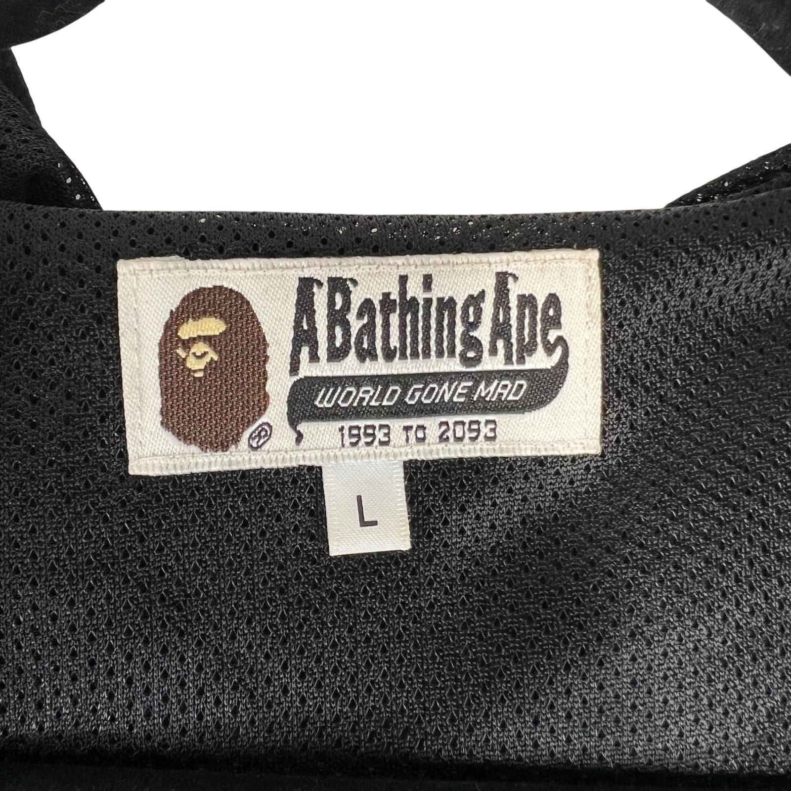 A Bathing Ape BAPE Windbreaker Jacket Black Mens Large image 4
