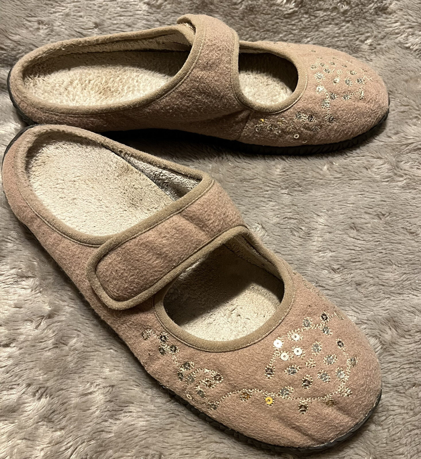 PANTOFOLA D’ORO Vionic 674 Elin ciabatte muletto trapuntate beige tacco orto donna taglia 10