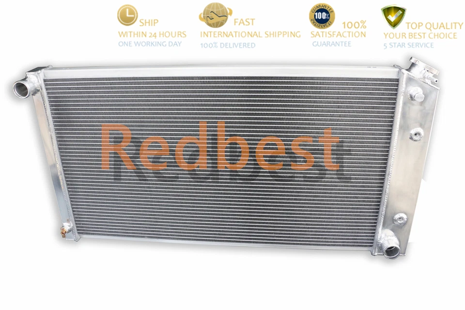 3 Row Aluminum Radiator For 1977-92 Cadillac Brougham/Fleetwood/Pontiac 5.0 5.7L - Image 2 of 4