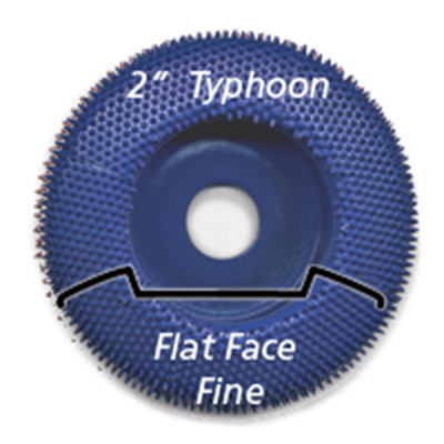 2'' Typhoon Disc, Flat Face, Fine