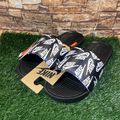NIKE VICTORI ONE MENS SLIDES Black White OG Mens Size 17 New 195242576472 |  eBay