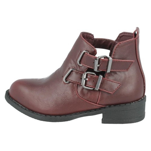 Solde Filles Spot On Synthétique Bottines à Enfiler Petit Talon Bloc H5035 - Zdjęcie 10 z 10