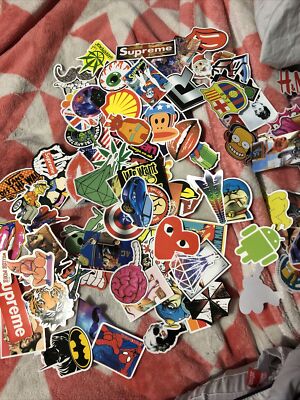 100 Random Skate /laptop Stickers Freepost Acc74 | eBay Australia