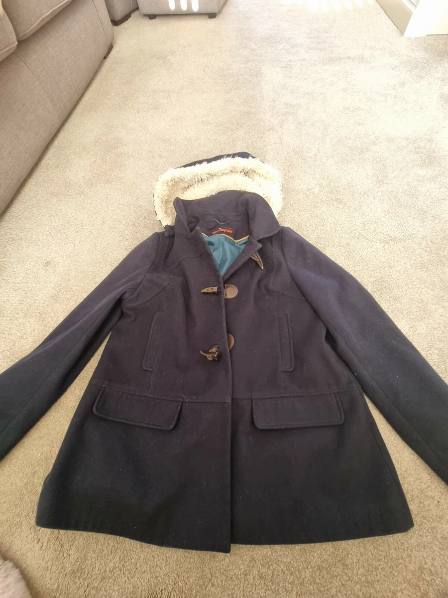 Next Ladies Duffle Coat Navy 16